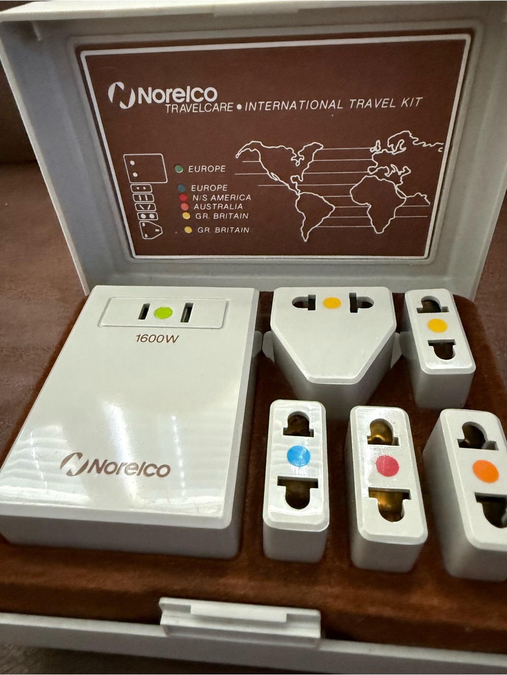 Vintage Norelco TK1 International Travel Kit Electrical Conversion